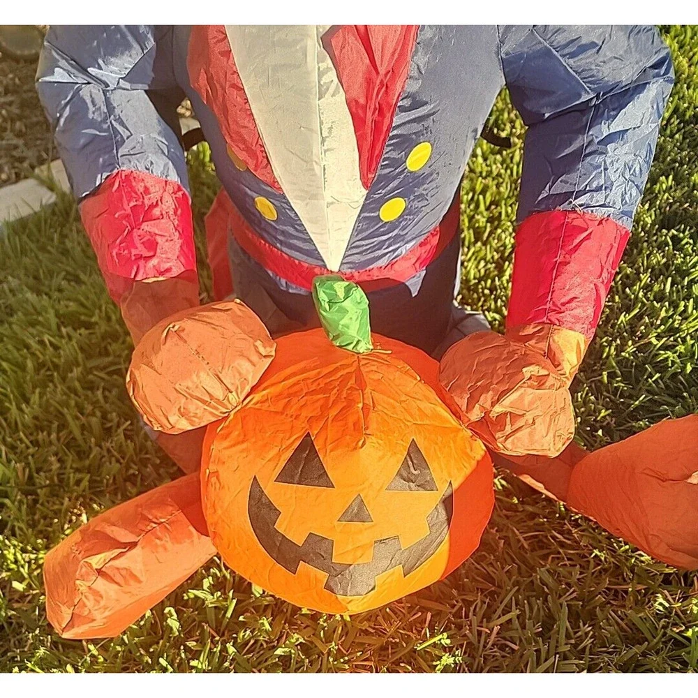 Scooby Doo Halloween Pirate Pumpkin‎ 3 Ft Air-Blown Inflatable Gemmy